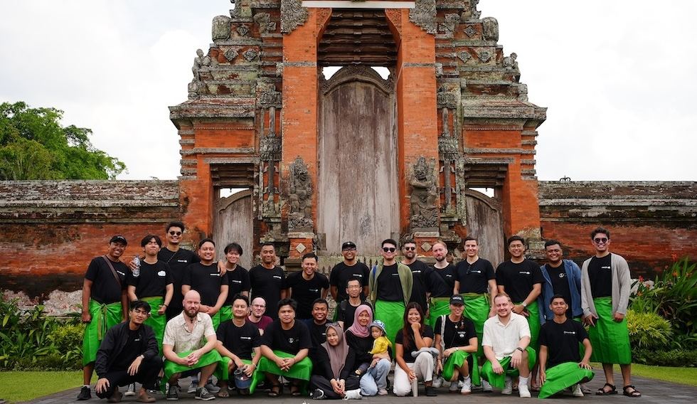 Balinese temple gate representing Indonesian heritage and gateway to opportunities